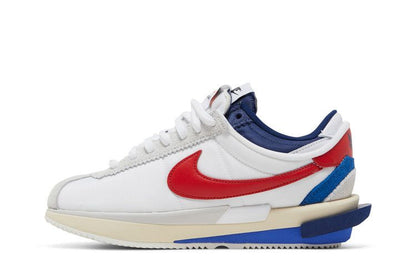 Nike Cortez 4.0 Sacai White University Red Blue