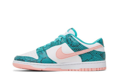 Nike Dunk Low Snakeskin Washed Teal Bleached Coral