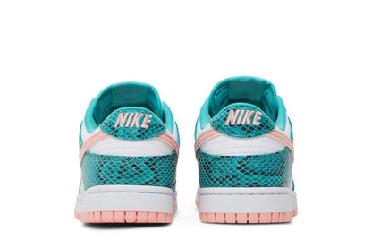 Nike Dunk Low Snakeskin Washed Teal Bleached Coral