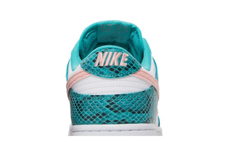 Nike Dunk Low Snakeskin Washed Teal Bleached Coral