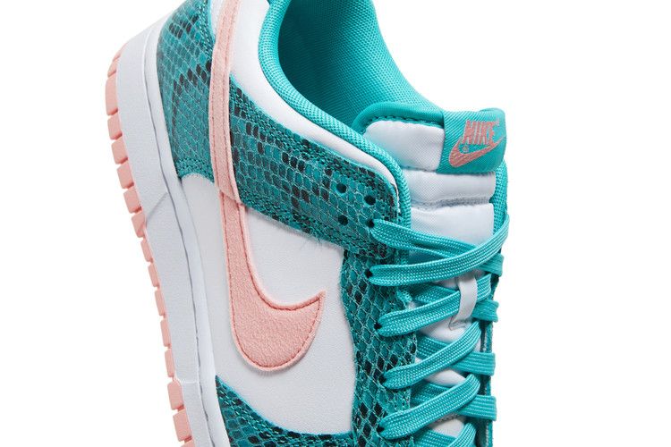 Nike Dunk Low Snakeskin Washed Teal Bleached Coral