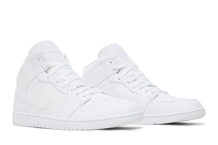 Air Jordan Air Jordan 1 Mid Triple White (2022) - 554724-136