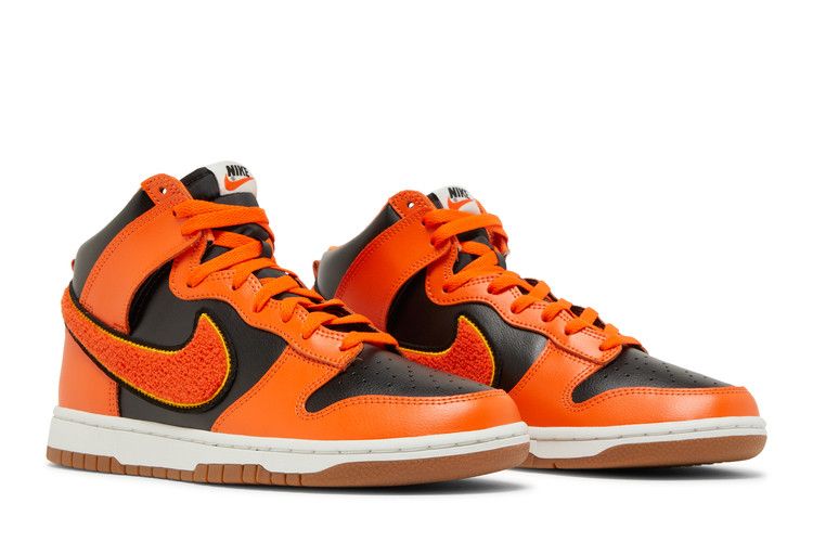 Nike Dunk High University Chenille Swoosh Safty Orange - DR8805-002