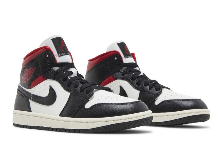 Air Jordan 1 Mid Black Gym Red