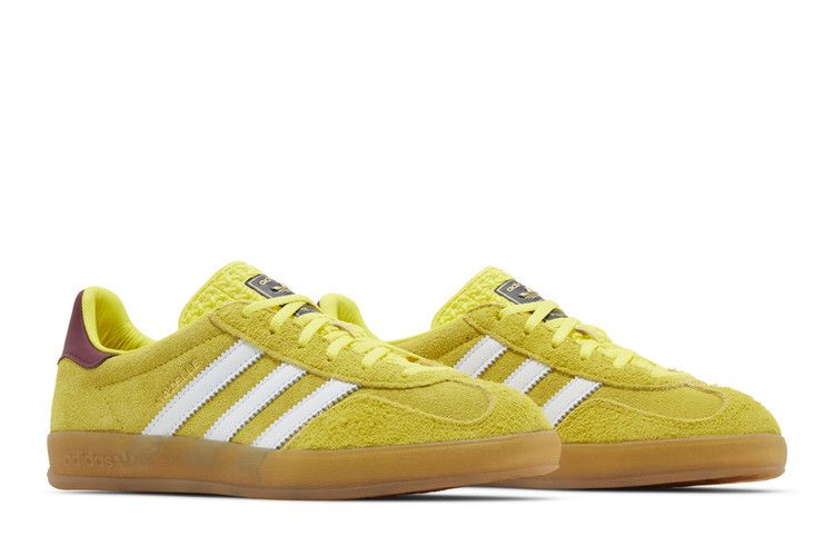 Adidas Gazelle Indoor Bright Yellow Burgundy - IE7003