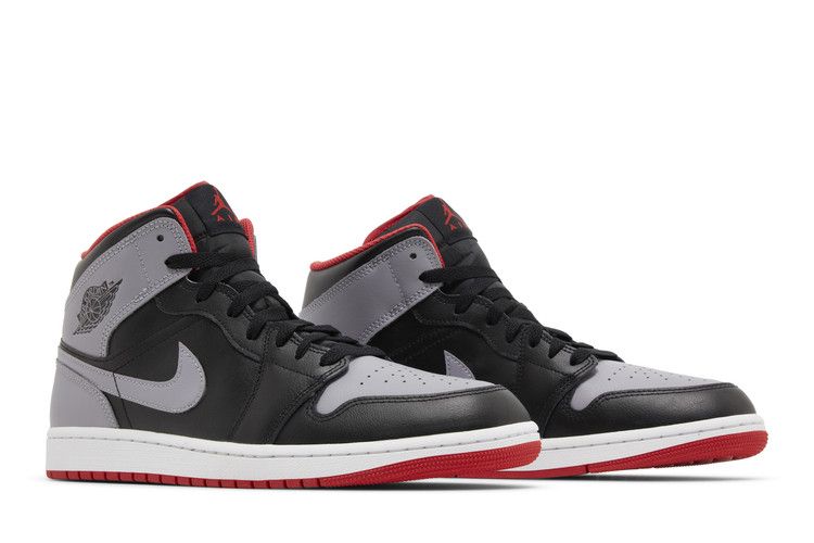 Air Jordan Air Jordan 1 Mid Black Grey Red - DQ8426-006 / DQ8423-006