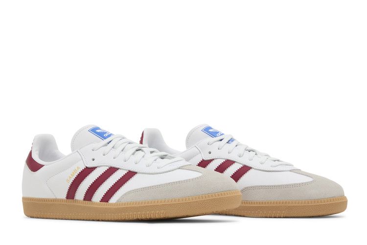 Adidas Samba OG White Burgundy Gum