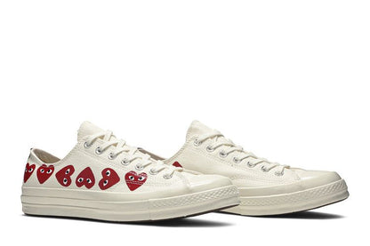 Converse Chuck Taylor All-Star 70s Ox Comme des Garçons PLAY Multi-Heart White - 162975C