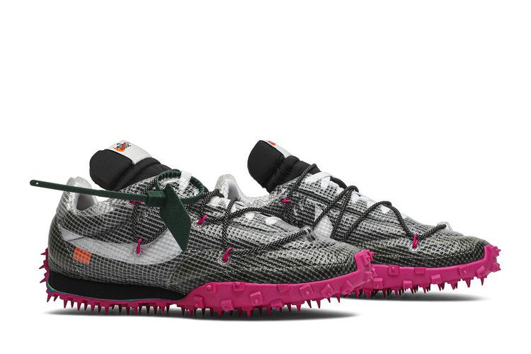 Nike Waffle Racer Off-White Black Fuchsia - CD8180-001