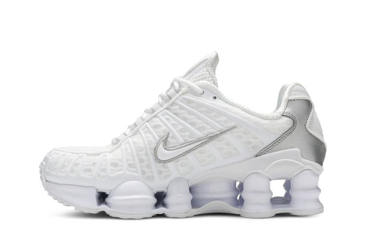 Nike Shox TL White Metallic Silver Max Orange