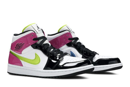 Air Jordan Air Jordan 1 Mid White Black Cyber Pink - CZ9834-100 / CZ9835-100