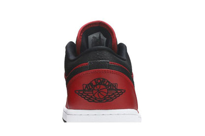 Air Jordan 1 Low Reverse Bred Pebbled Swoosh