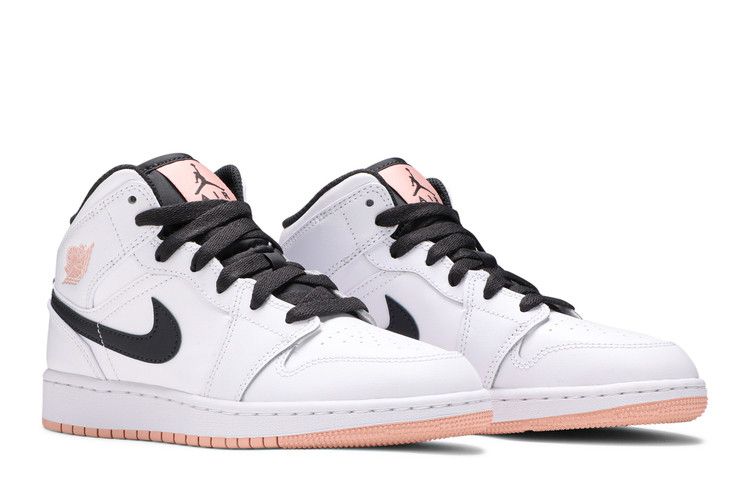 Air Jordan Air Jordan 1 Mid White Arctic Orange - 554725-180