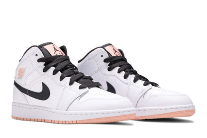 Air Jordan Air Jordan 1 Mid White Arctic Orange - 554725-180