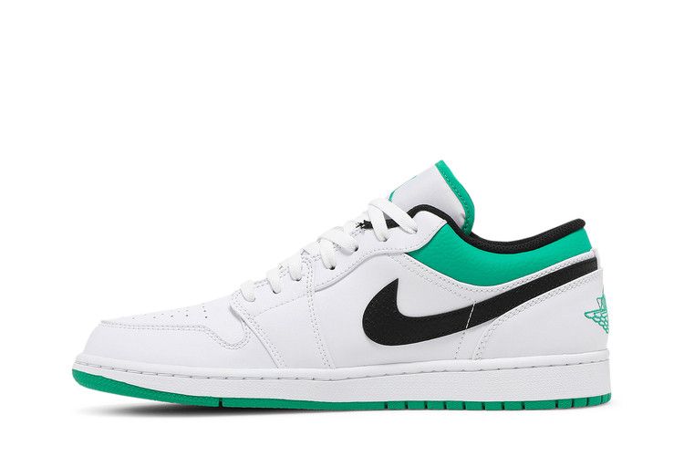 Air Jordan 1 Low White Lucky Green Black