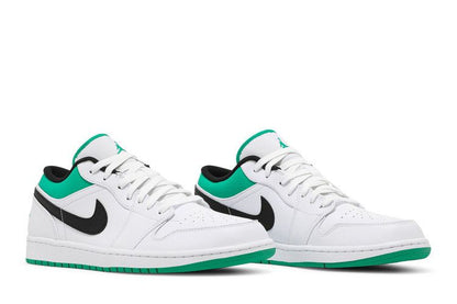 Air Jordan 1 Low White Lucky Green Black