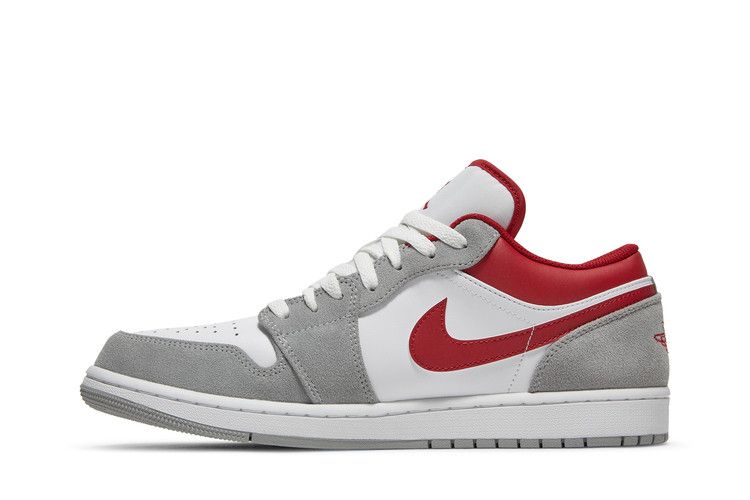 Air Jordan 1 Low SE Light Smoke Grey Gym Red