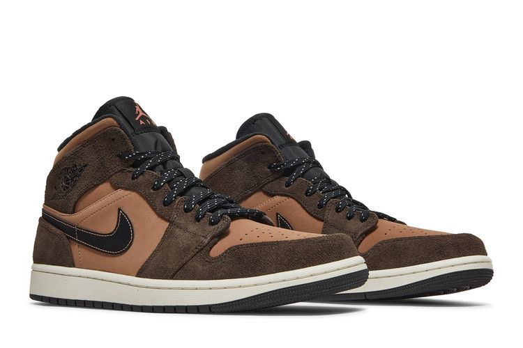 Air Jordan Air Jordan 1 Mid Earthy Brown - DC7294-200 / DC7248-200