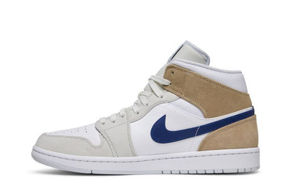 Air Jordan 1 Mid Tan Suede Navy