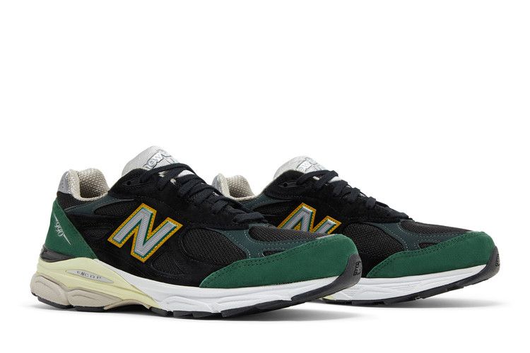 New Balance 990 V3 Black Green Yellow - M990CP3