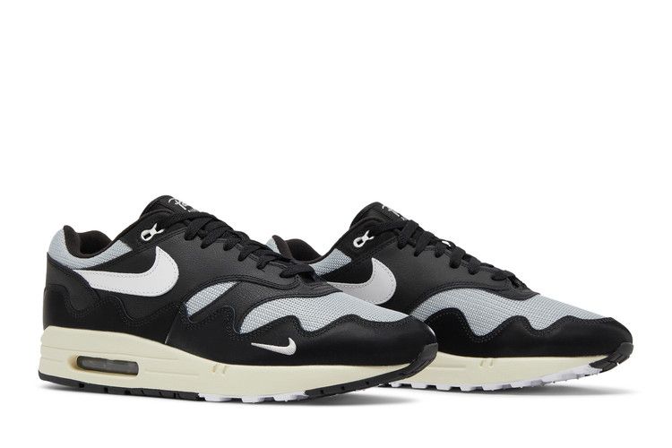 Nike Air Max 1 Patta Black Grey (Special Box + Bracelet) - DQ0299-001