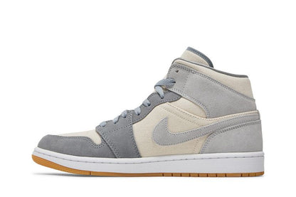 Air Jordan 1 Mid Coconut Milk Particle Grey