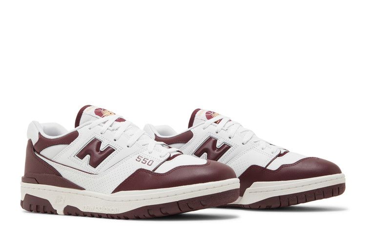 New Balance 550 White Burgundy - BB550BZ1