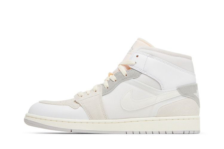 Air Jordan 1 Mid SE Craft Inside Out White Grey