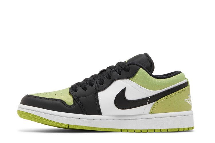 Air Jordan 1 Low Vivid Green Snakeskin