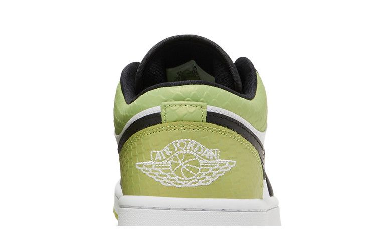 Air Jordan 1 Low Vivid Green Snakeskin