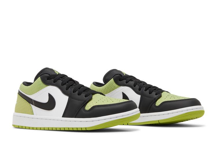 Air Jordan 1 Low Vivid Green Snakeskin