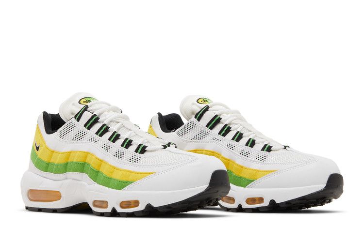 Nike Air Max 95 Essential White Green Apple Tour Yellow - DQ3429-100