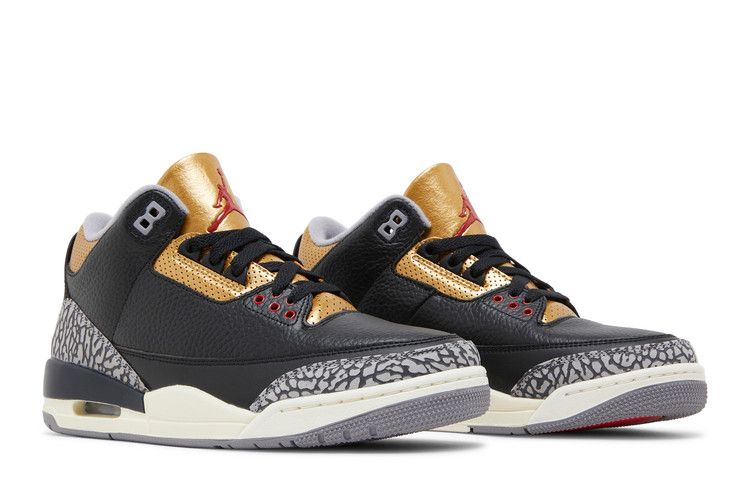 Air Jordan 3 Retro Black Cement Gold