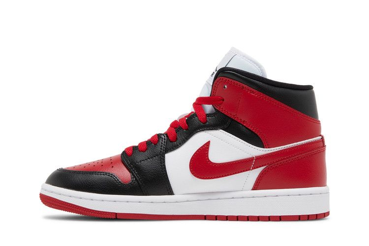 Air Jordan 1 Mid White Bred Toe