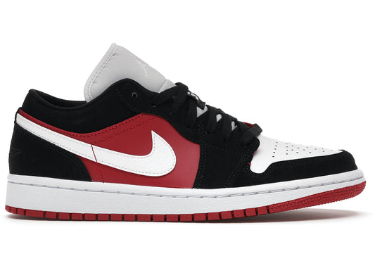 Air Jordan Air Jordan 1 Low Black White Gym Red - DC0774-016