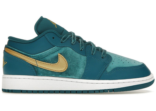 Air Jordan Air Jordan 1 Low Velvet Geode Teal - FB9896-300