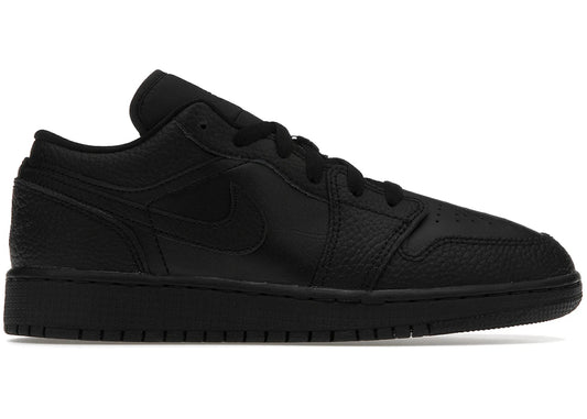 Air Jordan Air Jordan 1 Low Tumbled Leather Black  - 553560-091