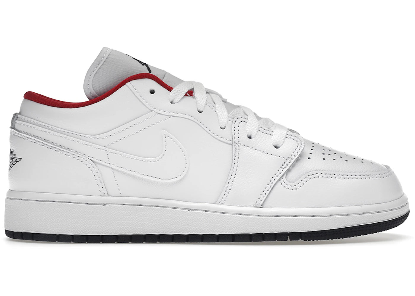 Air Jordan Air Jordan 1 Low White Gym Red - 553560-164