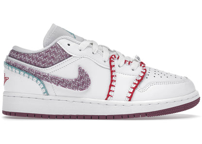 Air Jordan Air Jordan 1 Low White Light Bordeaux - DM9037-100