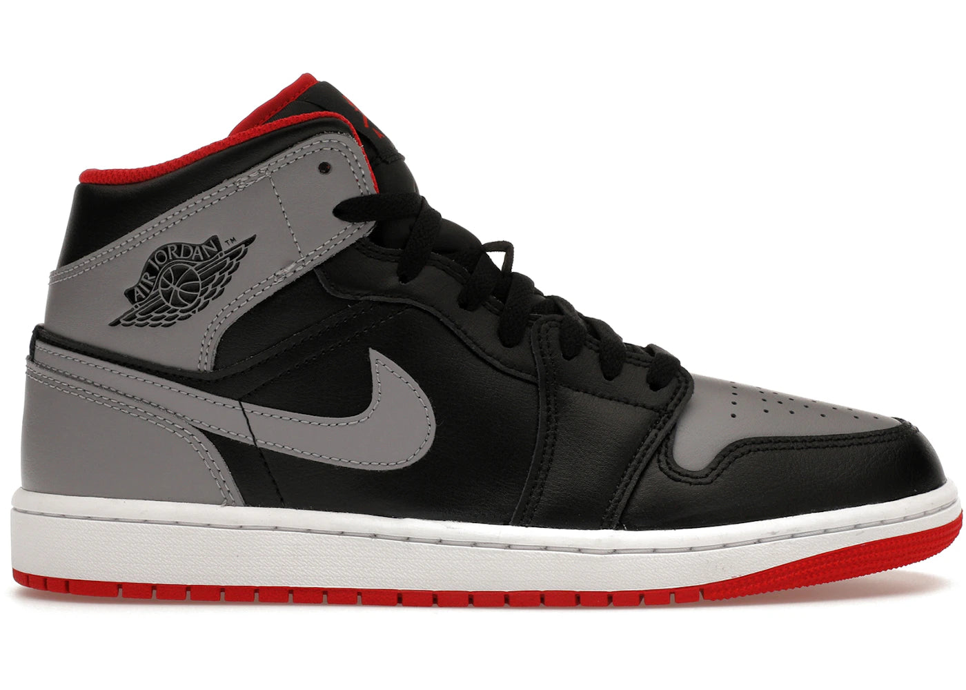 Air Jordan Air Jordan 1 Mid Black Grey Red - DQ8426-006 / DQ8423-006