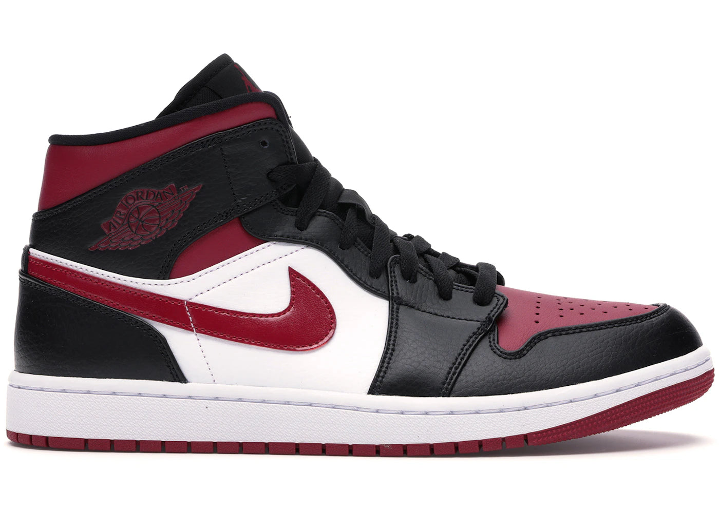 Air Jordan Air Jordan 1 Mid Bred Toe - 554724-066 / 554725-066