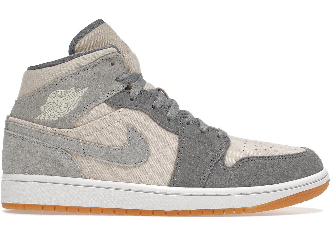 Air Jordan 1 Mid Coconut Milk Particle Grey