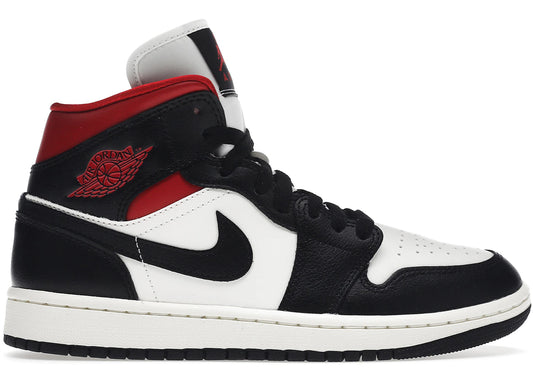 Air Jordan 1 Mid Black Gym Red