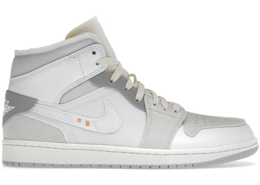 Air Jordan 1 Mid SE Craft Inside Out White Grey