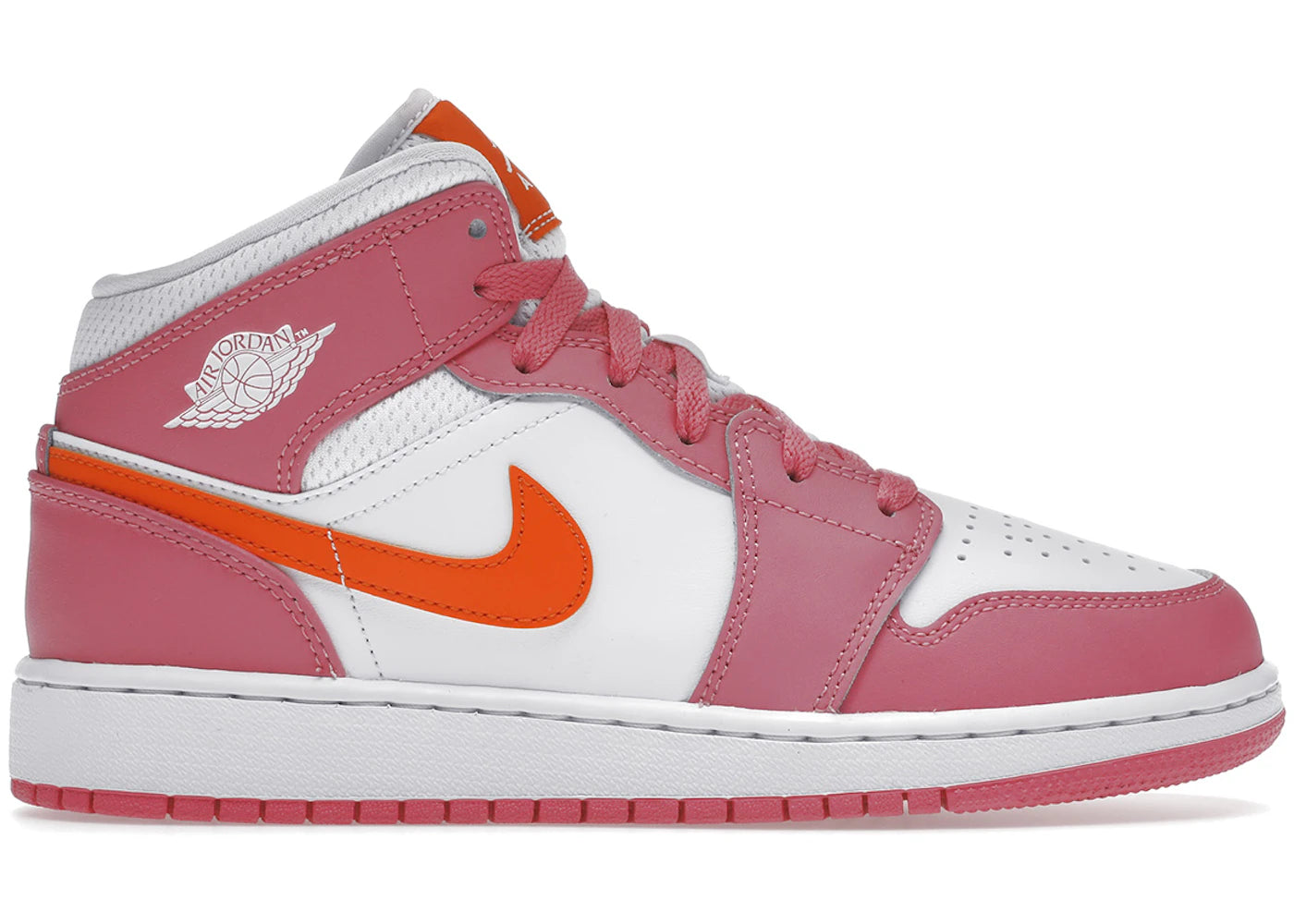 Air Jordan Air Jordan 1 Mid Pinksicle Safety Orange - DX3240-681