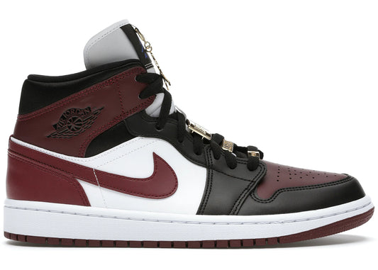 Air Jordan 1 Mid SE Black Dark Beetroot