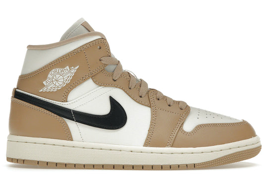 Air Jordan 1 Mid Tan Black