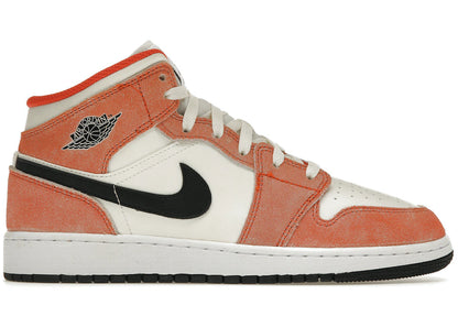 Air Jordan Air Jordan 1 Mid SE Orange Suede - DV1336-800