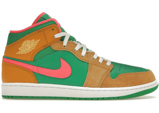 Air Jordan 1 Mid Wheat Watermelon