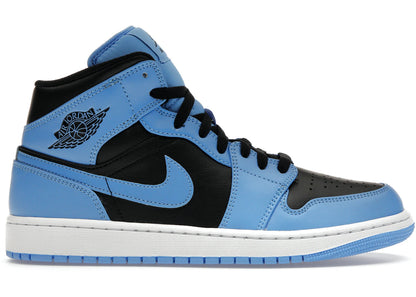 Air Jordan 1 Mid University Blue Black